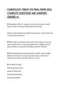CARDIOLOGY FISDAP 574 FINAL PAPER 2026&NewLine;COMPLETE QUESTIONS AND ANSWERS&NewLine;GRADED A&plus;