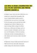 LSUS MHA 710 EXAM 2 EXAMINATION TEST&NewLine;2026 SOLVED QUESTIONS AND PRECISE&NewLine;ANSWERS GRADED A&plus;