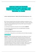 MARYVILLE NURS 620 ADVANCED PATHOPHYSIOLOGY EXAM 4 2026&sol;2027 &vert; DNP Program &vert; Latest Update &vert; Verified Q&A &vert; Pass Guaranteed - A&plus; Graded&NewLine;&NewLine;