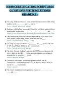M100 CERTIFICATION SCRIPT 2026&NewLine;QUESTIONS WITH SOLUTIONS&NewLine;GRADED A&plus;