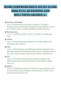M100 COMPREHENSIVE STUDY GUIDE&NewLine;2026 FULL QUESTIONS AND&NewLine;SOLUTIONS GRADED A&plus;