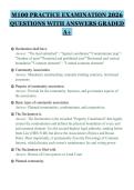 M100 PRACTICE EXAMINATION 2026&NewLine;QUESTIONS WITH ANSWERS GRADED&NewLine;A&plus;&NewLine;