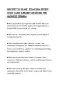 MAI WRITTEN EXAM 1 2026 EXAM REVIEW&NewLine;STUDY GUIDE BUNDLED QUESTIONS AND&NewLine;ANSWERS PREMIUM&NewLine;