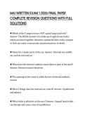 MAI WRITTEN EXAM 1 2026 FINAL PAPER&NewLine;COMPLETE REVISION QUESTIONS WITH FULL&NewLine;SOLUTIONS