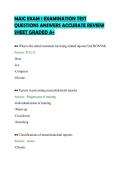 MAIC EXAM 1 EXAMINATION TEST&NewLine;QUESTIONS ANSWERS ACCURATE REVIEW&NewLine;SHEET GRADED A&plus;