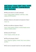 MAIC EXAM 2 EXAM SCRIPT FINAL PAPER&NewLine;QUESTIONS ANSWERS COMPREHENSIVE&NewLine;STUDY RESOURCE