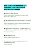 MAIC EXAM 2 TEST BANK PRACTICE&NewLine;QUESTIONS SOLUTIONS DETAILED&NewLine;EXPLANATIONS VERIFIED