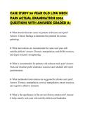 CASE STUDY 30 YEAR OLD LOW NECK&NewLine;PAIN ACTUAL EXAMINATION 2026&NewLine;QUESTIONS WITH ANSWERS GRADED A&plus;