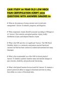 CASE STUDY 30 YEAR OLD LOW NECK&NewLine;PAIN CERTIFICATION SCRIPT 2026&NewLine;QUESTIONS WITH ANSWERS GRADED A&plus;