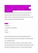 PRIMERICA LIFE INSURANCE EXAM&vert; Complete Questions and answers&vert; GET IT ACCURATE&excl; 100&percnt;&excl;&excl; NEWEST&excl; 2026-2027&excl;&excl;