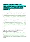 FENCING REFEREE GENERAL RULE&NewLine;COMPREHENSIVE TEST SCRIPT 2026 FULL&NewLine;QUESTIONS AND CORRECT ANSWERS&NewLine;GRADED A&plus;