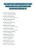 FES WRITTEN COMPREHENSIVE STUDY&NewLine;GUIDE 2026 FULL QUESTIONS AND&NewLine;SOLUTIONS GRADED A&plus;