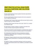 CBMT PRACTICE ACTUAL EXAM PAPER&NewLine;2025&sol;2026 QUESTIONS AND SOLUTIONS&NewLine;GRADED A&plus;