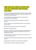 CBMT PRACTICE COMPLETE EXAM PACK&NewLine;2025&sol;2026 QUESTIONS AND DETAILED&NewLine;SOLUTIONS
