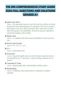 FIN 300 COMPREHENSIVE STUDY GUIDE&NewLine;2026 FULL QUESTIONS AND SOLUTIONS&NewLine;GRADED A&plus;