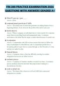 FIN 300 PRACTICE EXAMINATION 2026&NewLine;QUESTIONS WITH ANSWERS GRADED A&plus;&NewLine;