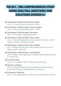 FIN 801 - TMU COMPREHENSIVE STUDY&NewLine;GUIDE 2026 FULL QUESTIONS AND&NewLine;SOLUTIONS GRADED A&plus;&NewLine;