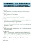 FIN CERT FINAL TEST 2026 QUESTIONS&NewLine;WITH CORRECT ANSWERS GRADED A&plus;
