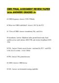 CBRS FINAL ASSESSMENT REVIEW PAPER&NewLine;2026 ANSWERS GRADED A&plus;