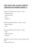 FINAL EXAM 3 NSG 434 2026 COMPLETE&NewLine;QUESTIONS AND ANSWERS GRADED A&plus;