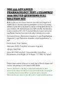NSG 533 ADVANCED&NewLine;PHARMACOLOGY TEST 1 EXAMPREP&NewLine;2026 SOLVED QUESTIONS FULL&NewLine;SOLUTION SET