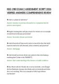 NSG 3180 EXAM 2 ASSESSMENT SCRIPT 2026&NewLine;VERIFIED ANSWERS COMPREHENSIVE REVIEW