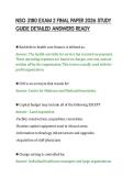 NSG 3180 EXAM 2 FINAL PAPER 2026 STUDY&NewLine;GUIDE DETAILED ANSWERS READY