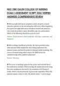 NSG 3180 GALEN COLLEGE OF NURSING&NewLine;EXAM 2 ASSESSMENT SCRIPT 2026 VERIFIED&NewLine;ANSWERS COMPREHENSIVE REVIEW