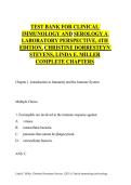 Test Bank For Clinical Immunology and Serology&colon; A Laboratory Perspective 5th Edition &vert; Verified Questions and Answers 2026