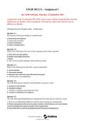 ENGR G Assignment 1 Comprehensive Questions &lpar;Frequently Tested&rpar; with Verified Answers Graded A&plus;&lowbar;organized