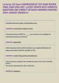 LA Series 103 Exam COMPREHENSIVE TEST BANK REVIEW &NewLine;FINAL EXAM 2026-2027 LATEST UPDATE WITH COMPLETE  &NewLine;QUESTIONS AND CORRECT DETAILED ANSWERSVERIFIED &NewLine;100&percnt; ALREADY GRADED A&plus; 