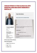 CHARLES PETERSON 72-YEAR-OLD MALE FALL WITH SUSPECTED CLOSED HEAD INJURY PRESENTING TO HOSPITAL UTI