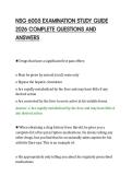 NSG 6005 EXAMINATION STUDY GUIDE&NewLine;2026 COMPLETE QUESTIONS AND&NewLine;ANSWERS