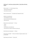 FSHN Exam &num;1 &ndash; Food Science and Human Nutrition &ndash; Review Notes and Practice Material