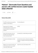 Walmart - Stormwater Exam Questions and answers with verified Answers &lpar;Latest Update 2026&rpar; UPDATE&excl;&excl;&NewLine;&NewLine;