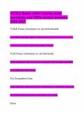 TCOLE Basic Jailer Course exam questions and 100&percnt; correct answers 2026-2027