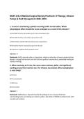 NURS 121L-B Medical-Surgical Nursing Practicum&colon; IV Therapy&comma; Infusion&NewLine;Pumps & Fluid Management 2026 &vert;WCU