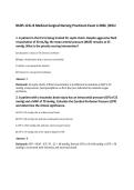 NURS 121L-B Medical-Surgical Nursing Practicum Exam 4 2026 &vert;WCU