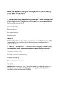 NURS 121L-B &vert; Medical-Surgical Nursing Practicum &vert; Exam 1 Study&NewLine;Guide &lpar;2026 Update&rpar; WCU