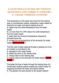 GAS FITTER EXAM 2026-2027 NEWEST&NewLine;QUESTIONS AND CORRECT ANSWERS &vert;&NewLine;A&plus; GRADE VERIFIED ANSWERS