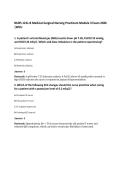 NURS 121L-B Medical-Surgical Nursing Practicum Module 3 Exam 2026&NewLine;&vert;WCU