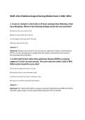 NURS 121L-B Medical-Surgical Nursing Module Exam 2 2026 &vert;WCU