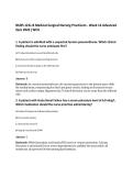 NURS 121L-B Medical-Surgical Nursing Practicum - Week 14 Advanced&NewLine;Quiz 2026 &vert;WCU