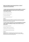 NURS 121L-B Medical-Surgical Nursing Practicum - Week 10&NewLine;Comprehensive Quiz 2026 &vert;WCU