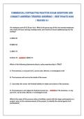 COMMERCIAL CONTRACTOR PRACTICE EXAM QUESTIONS AND&NewLine;CORRECT ANSWERS &lpar;VERIFIED ANSWERS&rpar; &vert; NEW UPDATE 2026&NewLine;&vert; GRADED A&plus; 