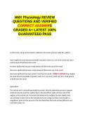 HMX Physiology REVIEW QUESTIONS AND VERIFIED CORRECT ANSWERS GRADED A&plus; -LATEST 2026-2027- 100- GUARANTEED PASS&period;docx&NewLine;&NewLine;