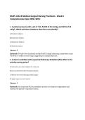 NURS 121L-B Medical-Surgical Nursing Practicum - Week 8&NewLine;Comprehensive Quiz 2026 &vert;WCU