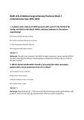 NURS 121L-B Medical-Surgical Nursing Practicum Week 7&NewLine;Comprehensive Quiz 2026 &vert;WCU