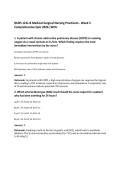 NURS 121L-B Medical-Surgical Nursing Practicum - Week 5&NewLine;Comprehensive Quiz 2026 &vert;WCU