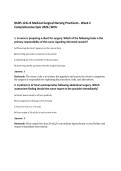 NURS 121L-B Medical-Surgical Nursing Practicum - Week 2&NewLine;Comprehensive Quiz 2026 &vert;WCU